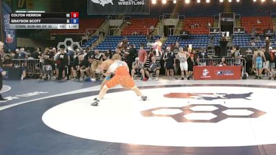 175 lbs Cons. Sub-rd Of 32 - Colton Herron, Oklahoma vs Grayson Scott, Alabama