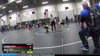 84 lbs Round 3 (6 Team) - Keiley Mills, Kearney Matcats - Gold vs Thadeus Niles, Team Zapas