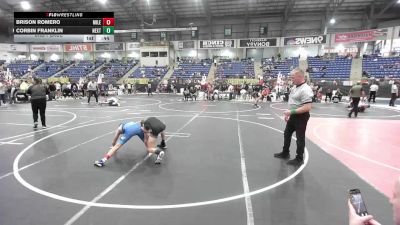 102 lbs 3rd Place - Brison Romero, Mile High WC vs Corbin Franklin, Next Level Training Academy