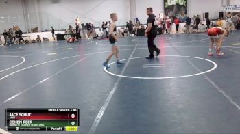 85 lbs Quarterfinal - Jace Schut, Ares vs Cohen Reer, Burnett Trained Wrestling