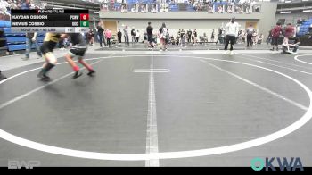 83 lbs Rr Rnd 4 - Kaydan Osborn, Ponca City Wildcat Wrestling vs Nevius Cossio, OKC Saints Wrestling