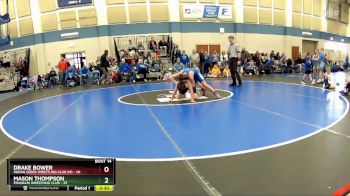 105 lbs Round 4 (10 Team) - Mason Thompson, Franklin Wrestling Club vs Drake Bower, Indian Creek Wrestling Club (M)