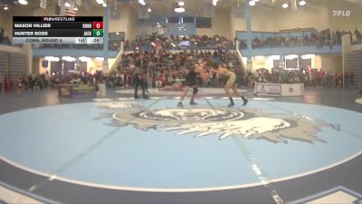 157 lbs Cons. Round 6 - Hunter Boss, Jackson Hole vs Mason Hillier, Bonneville