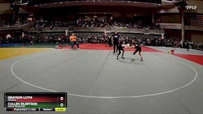 70 lbs Champ. Round 1 - Cullen Eilertson, Maple River/USC vs Grayson Luthi, MAHACA