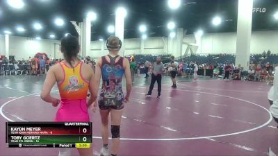 120 lbs Quarters & Wb (16 Team) - Toby Goertz, Team STL Green vs Kaydn Meyer, Team Iowa Mermaid Mafia