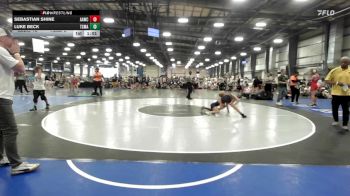 85 lbs Rr Rnd 2 - Sebastian Shine, All-American Wrestling Club MS vs Luke Beck, Terps Xtreme MS