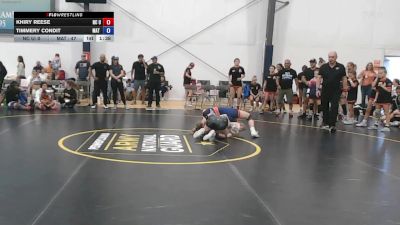 50 lbs Rr Rnd 2 - Khiry Reese, NC United - W vs Timmery Condit, Mat Demon - W