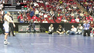 1A-120 lbs Semifinal - Owen Henriksen, Alburnett vs Hayden Schwab, Don Bosco