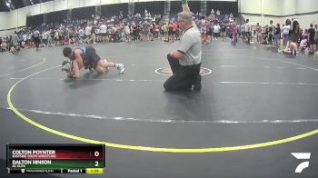 107 lbs Round 3 - Dalton Hinson, KC Elite vs Colton Poynter, Eastside Youth Wrestling