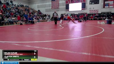 126 lbs Champ. Round 2 - Clayton Drietz, Canby vs Rylan Cutler, Fairmont-Martin County West