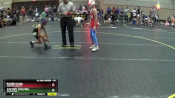 65 lbs Quarterfinal - Kasen Karl, Greater Heights vs Zacoby Holmes, Unattached