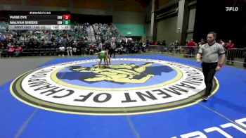 106-115 lbs Round 3 - Maliyah Sheeks, Gold Rush Wrestling vs Paige Dye, Gold Rush Wrestling