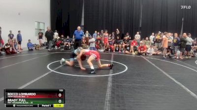 115 lbs Semis (4 Team) - Rocco Lombardo, Team Gotcha Red vs Brady Full, Mat Assassins Black