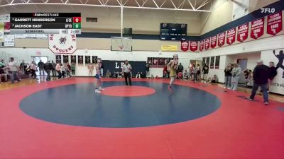 126 lbs Semifinal - Garrett Henderson, Lingle-Ft. Laramie/Southeast vs Jackson East, Upton