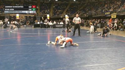 55 lbs Quarterfinal - Andrew Schwarting, Central Bucks vs Ryan Aten, Central Columbia