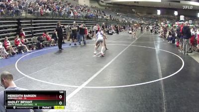 120 lbs Quarterfinals (8 Team) - Hadley Bryant, South Dakota Lightning vs Meredith Bargen, Nebraska Red