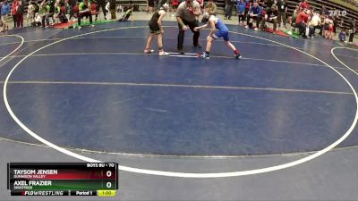 70 lbs Cons. Round 3 - Axel Frazier, Shootbox vs Taysom Jensen, Gunnison Valley