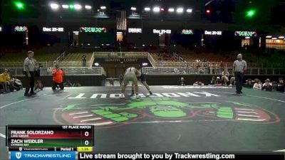 182 lbs 1st Place Match - Frank Solorzano, Lake Gibson vs Zach Weidler, Cypress Bay