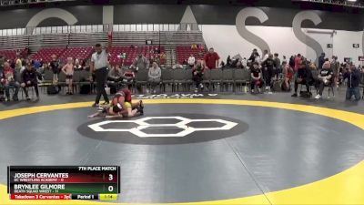 75 lbs Placement Matches (8 Team) - Brynlee Gilmore, Death Squad Wrest vs Joseph Cervantes, DC Wrestling Academy