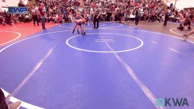 90 lbs Rr Rnd 1 - Dylan Roberts, Claremore Wrestling Club vs Kaili Prose, Jay Wrestling Club