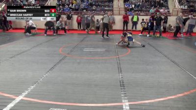 60_B lbs Round Of 64 - Bam Brown, Washington vs Breccan Hartey, Methacton