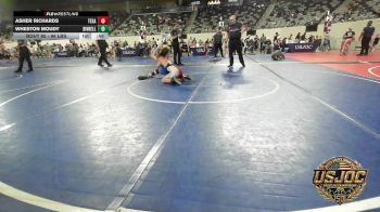 96 lbs Consi Of 4 - Asher Richards, Texas Select Wrestling vs Wheston Moudy, Division Bell Wrestling