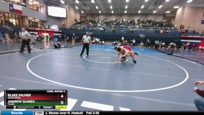 285 lbs Cons. Round 3 - Andrew Suarez, Plano vs Blake Palmer, Allen White