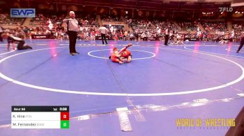 55 lbs Consi Of 32 #2 - Kaedyn Hine, Fitness Fight Factory Wrestling Club vs Maverick Fernandez, Dodge City Wrestling Academy