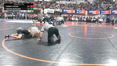 A - 150 lbs Champ. Round 1 - Tristen DeShazer, Libby / Troy vs Johnny Foster, Billings Central/Joliet