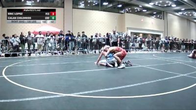 130 lbs Consi Of 8 #1 - Eric Lopez, Peterson Grapplers vs Calan Childress, Central Coast Most Wanted