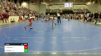 100 lbs Final - Jayden Holmes, Social Circle USA Takedown vs Aaron Ellison, Troup Wrestling