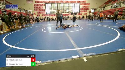 58 lbs Rr Rnd 1 - Colton Tecumseh, Mojo Grappling Academy vs Exodus Horsechief, Hawks Wrestling Club