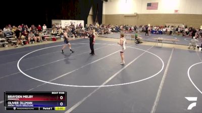 152 lbs Quarterfinal - Brayden Melby, Minnesota vs Oliver Ollman, Anoka Youth Wrestling
