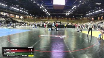 86 lbs Round 4 - Liam Mangan, Team Barracuda Wrestling Club vs Logan Quiroga, Brevard FCA