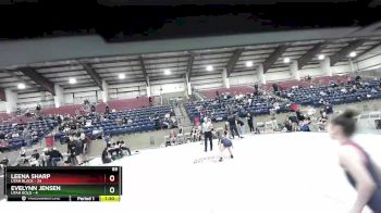 85 lbs Round 3 (6 Team) - Leena Sharp, Utah Black vs Evelynn Jensen, Utah Gold