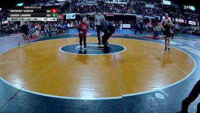 AA - 190 lbs Quarterfinal - Jaiden Landrie, Billings West vs Anthony Garcia, Billings West