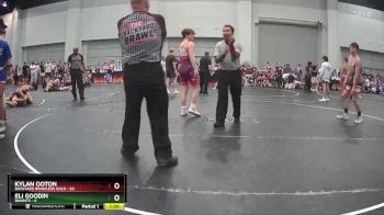 140 lbs Round 8 (10 Team) - Kylan Ooton, Backyard Brawlers Gold vs Eli Goodin, Bandits