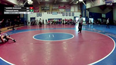 190 lbs 1st Place Match - Gabriel Barragan, West Valley vs Keshaun White, Centennial (Corona)