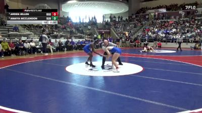 6A 155 lbs Quarterfinal - Arden Jellen, Rogers vs Anaiya Mcclendon, North Little Rock High School