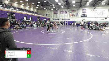 120 lbs 7th Place Match - Eliuth Serra, Connell vs Tyler Bacon, Ellensburg