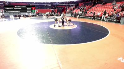 3A 126 lbs Quarterfinal - Michael Esteban, Chicago (Marist) vs Ryan Alvarado, West Chicago (H.S.)