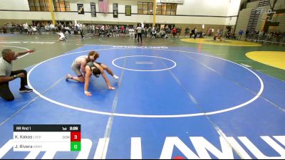 157G lbs Rr Rnd 1 - Kelly Kakos, Lock Haven vs Jamie Rivera, Army West Point