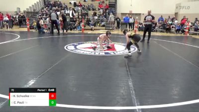 70 lbs Champ. Round 2 - Harrison Schuelke, Berge Elite Wrestling Academy vs Croix Pauli, Team Nazar