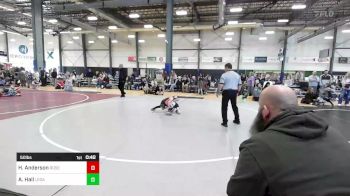 50 lbs Quarterfinal - Hudson Anderson, Roseburg Mat Club vs Austin Hall, Legacy Elite