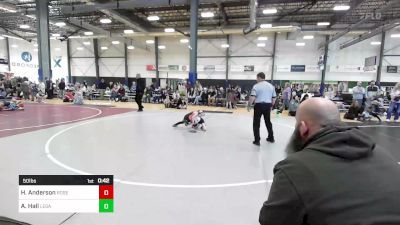 50 lbs Quarterfinal - Hudson Anderson, Roseburg Mat Club vs Austin Hall, Legacy Elite