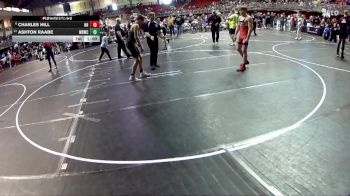 140 lbs Champ. Round 1 - Ashton Raabe, Wisner Rec Wrestling Club vs Charles Hill, Nebraska Boyz