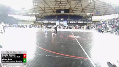 33.6-36.6 lbs Champ. Round 1 - Brooke Monson, Mat Demon Wrestling Club vs Vivian Soto, Sunnyside Ironman Wrestling