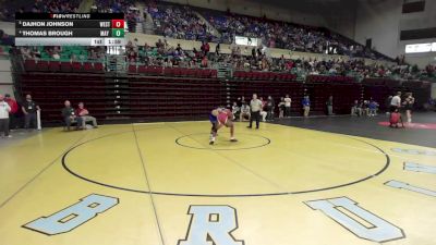 138 lbs Quarterfinal - DaJhon Johnson, Westside vs Thomas Brough, May River