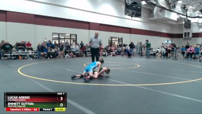 56-59 lbs Semifinal - Emmett Sutton, Fighting Irish WC vs Lucas Adkins, Columbus North