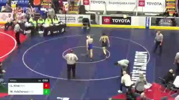 147 lbs Quarterfinal - Luke Knox, Perkiomen Valley vs Mario Hutcherson, Kiski Area